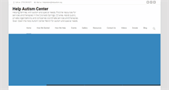 Desktop Screenshot of helpautism.org