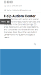 Mobile Screenshot of helpautism.org