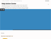 Tablet Screenshot of helpautism.org